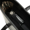 Burberry House Check Trimmed Leather Shoulder Bag Secondhand