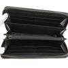 Secondhand Gucci GG Marmont Pebbled Calfskin Embroidered Blind For Love Zip Around Wallet
