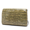 Secondhand Chanel CC Patent Striped Flap Clutch with Chain