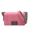 Chanel Small Chevron Lambskin Boy Flap Secondhand