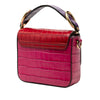 Chloé Mini Tricolor Croc Embossed Calfskin C Satchel Secondhand