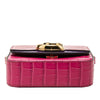 Chloé Mini Tricolor Croc Embossed Calfskin C Satchel Secondhand