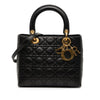 Secondhand Dior Medium Lambskin Cannage Lady Dior