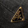 Prada Denim Canapa Logo Satchel Secondhand