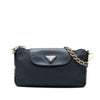Prada Saffiano Trimmed Tessuto Chain Crossbody Secondhand