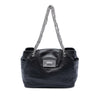 Chanel Large Lambskin Mademoiselle Lock Jewelry Chain Tote Secondhand
