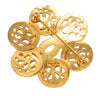 Chanel CC Gold Plated Flower Brooch Secondhand
