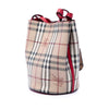 Burberry Haymarket Check Coated Canvas Lorne Bucket Bag Secondhand