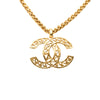 Chanel CC Gold Plated Filigree Pendant Necklace Secondhand