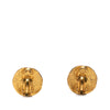 Secondhand Chanel CC Gold Plated Round Clip On Earrings