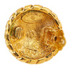 Chanel Gold Plated CC Windmill Clip On Earrings Secondhand