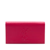 Secondhand Saint Laurent Large Leather Monogram Belle De Jour Clutch