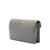 Saint Laurent Chevron Lambskin Monogram Envelope Chain Wallet Secondhand