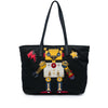 Prada Saffiano Trimmed Tessuto Robot Tote Secondhand
