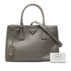 Prada Medium Saffiano Lux Galleria Double Zip Satchel Secondhand