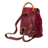 Gucci Mini Suede Bamboo Drawstring Backpack Secondhand