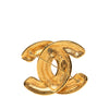 Secondhand Chanel CC Gold Plated Quilted Brooch
