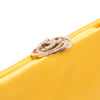 Chanel Satin Crystal Camellia Evening Frame Clutch Secondhand