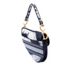 Dior Canvas Embroidered Tie Dye Saddle Bag Secondhand