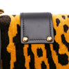 Secondhand Prada City Calf Trimmed Velvet Leopard Print Cahier Crossbody
