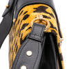 Secondhand Prada City Calf Trimmed Velvet Leopard Print Cahier Crossbody