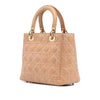 Dior Medium Lambskin Cannage Contrast Stitch Lady Dior Secondhand