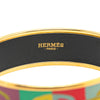 Hermès Wide Enamel Optique Chaine d'Ancre Bangle 65 Secondhand