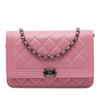 Chanel Quilted Lambskin Boy Wallet On Chain Secondhand