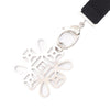 Chanel Stainless Steel Crystal CC Cross Lanyard Necklace Secondhand