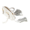 Secondhand Paola Del Lungo Woven Leather Bag with Fringe - '90s