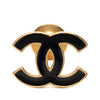Chanel CC Gold Plated Enamel Pin Brooch Secondhand