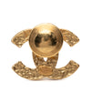 Chanel CC Gold Plated Enamel Pin Brooch Secondhand