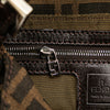 Fendi Zucca Canvas Double Flap Shoulder Bag Secondhand