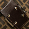 Fendi Zucca Canvas Double Flap Shoulder Bag Secondhand