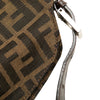 Fendi Zucca Canvas Double Flap Shoulder Bag Secondhand