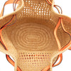 LOEWE Small Raffia and Calfskin Balloon Bucket Bag Secondhand