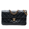 Chanel Large CC Quilted Glazed Calfskin Perfect Edge Flap Secondhand