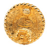 Chanel CC Gold Plated Round Clip On Earrings Secondhand