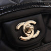 Chanel Mini CC Quilted Shiny Lambskin Half Flap Secondhand