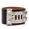 Hermès Swift Leather and Palladium Plated Collier de Chien Bracelet S Secondhand