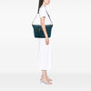 Prada Saffiano Trimmed Tessuto Front Zip Convertible Tote Secondhand