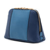 Prada Bicolor Saffiano Dome Clutch Secondhand