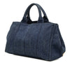 Prada Denim Canapa Logo Tote Secondhand