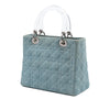 Dior Medium Denim Cannage Acrylic Handles Lady Dior Secondhand