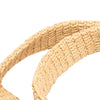 Secondhand Saint Laurent Raffia Embroidered Logo Tote