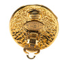 Secondhand Chanel Gold Plated CC Round Clip On Earrings