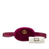 Secondhand Gucci GG Marmont Matelasse Velvet Belt Bag
