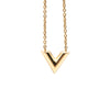 Secondhand Louis Vuitton Gold Plated Essential V Necklace