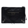 Balenciaga Goatskin Motocross Classic Metallic Edge Clutch Secondhand