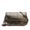 Bottega Veneta Metallic Calfskin Intrecciomirage Chain Flap Crossbody Secondhand